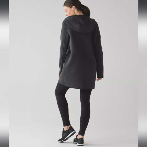 Lululemon City Bound Wrap-Heathered Black / Black Coat/ Jacket - Picture 3 of 16